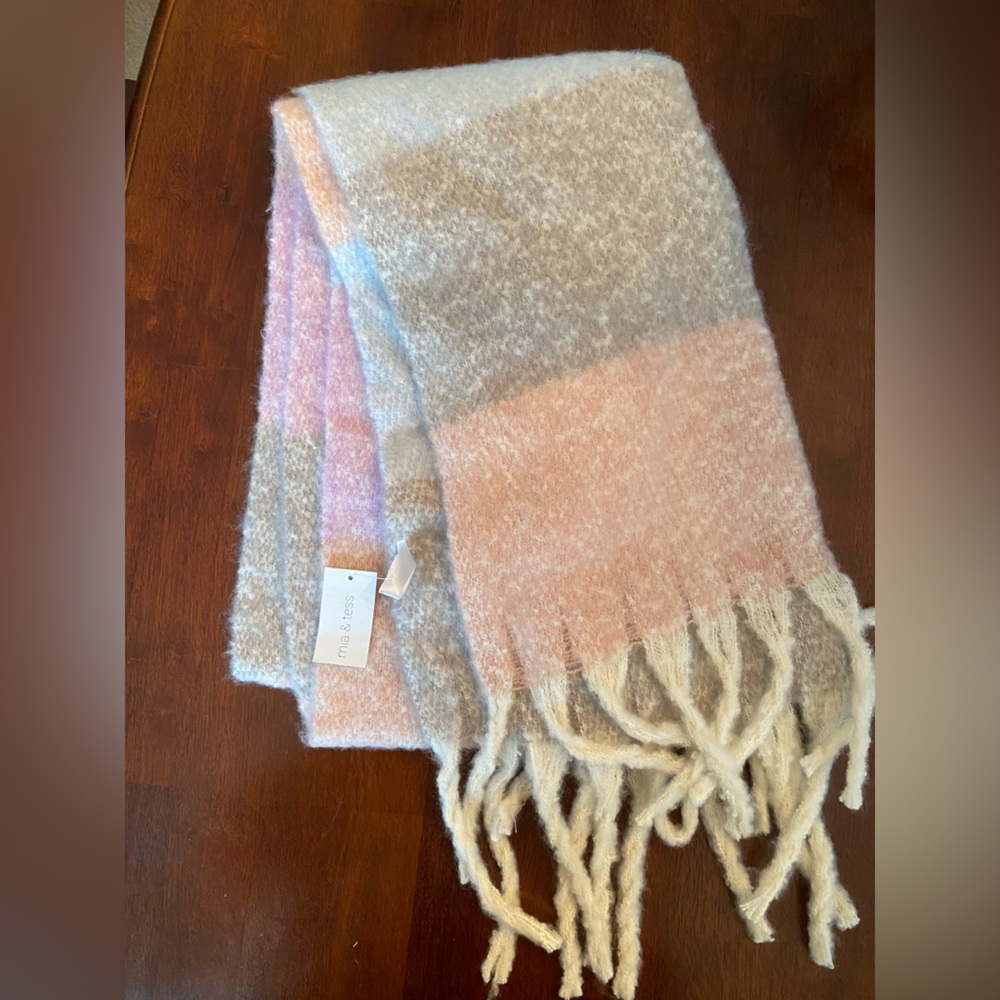 Mia+Tess Oversized Scarf/Wrap Multi-Color